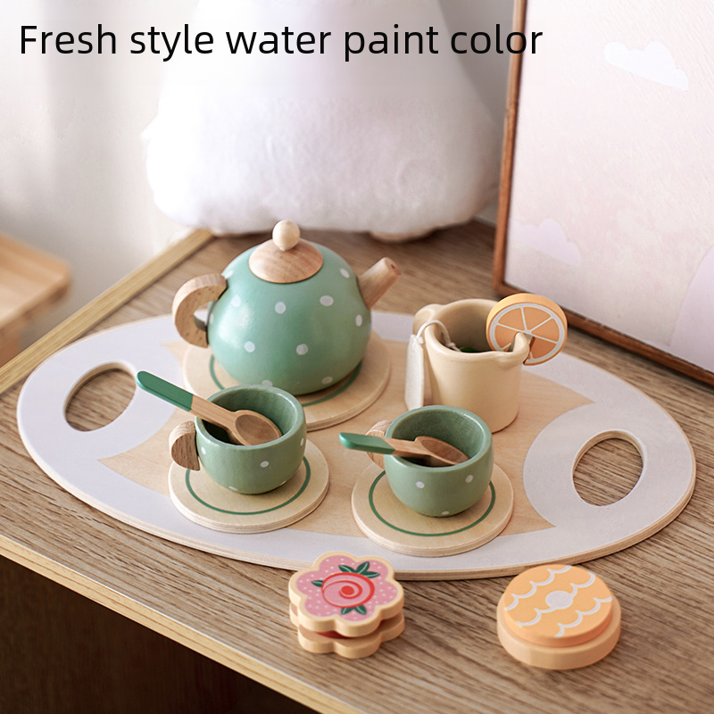 Wooden Afternoon Tea Set