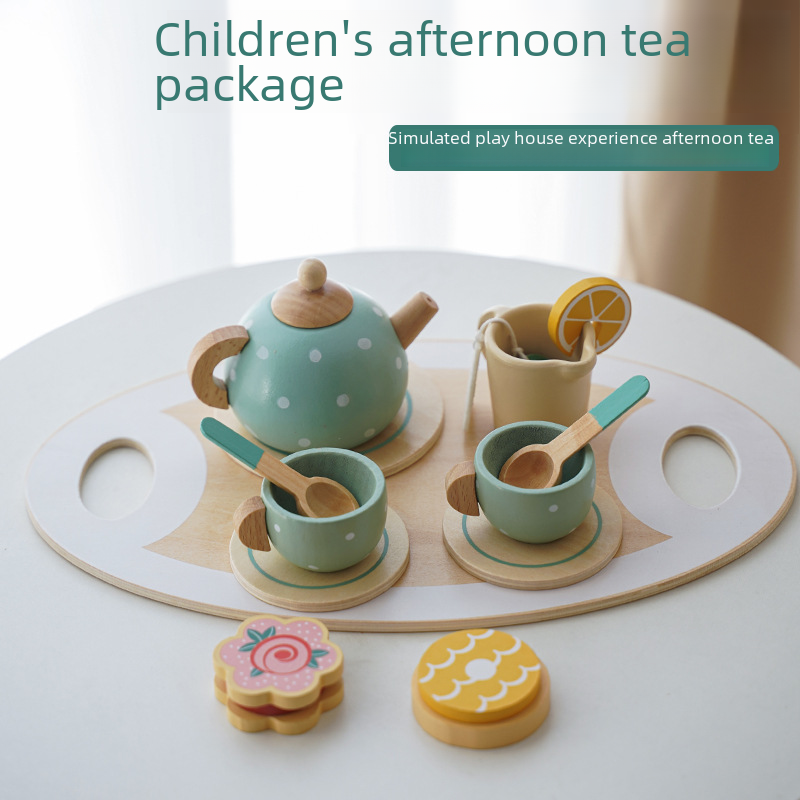 Wooden Afternoon Tea Set