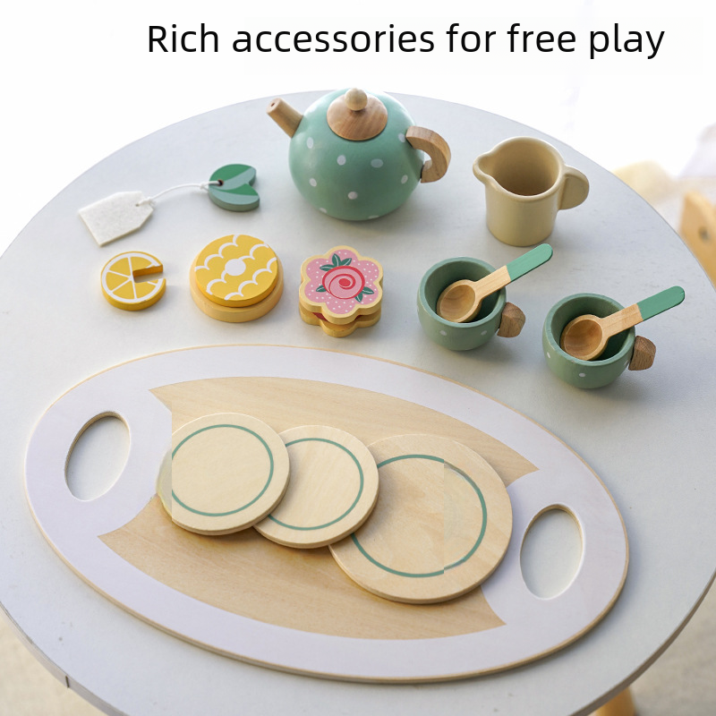 Wooden Afternoon Tea Set